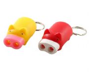 小豬帶燈鑰匙扣