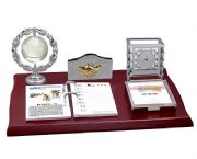 高檔紅木（亞光）臺歷