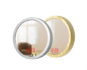 圓形帶時間鏡子