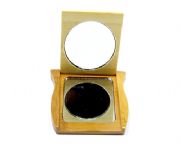 蓮花仙子雙面竹木鏡