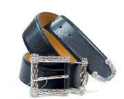 休閑女士日字扣皮帶