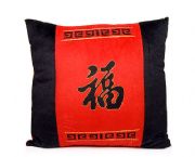 短毛絨福字抱枕