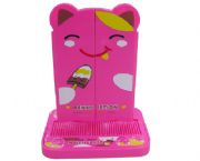 卡通貓咪帶梳三面鏡