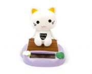 太陽能貓瞇擺件