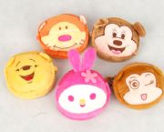 卡通毛絨零錢包/手機包