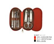 紅真皮掃鉻7件套