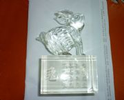 水晶兔子擺件
