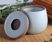 茶葉罐（汝窯）